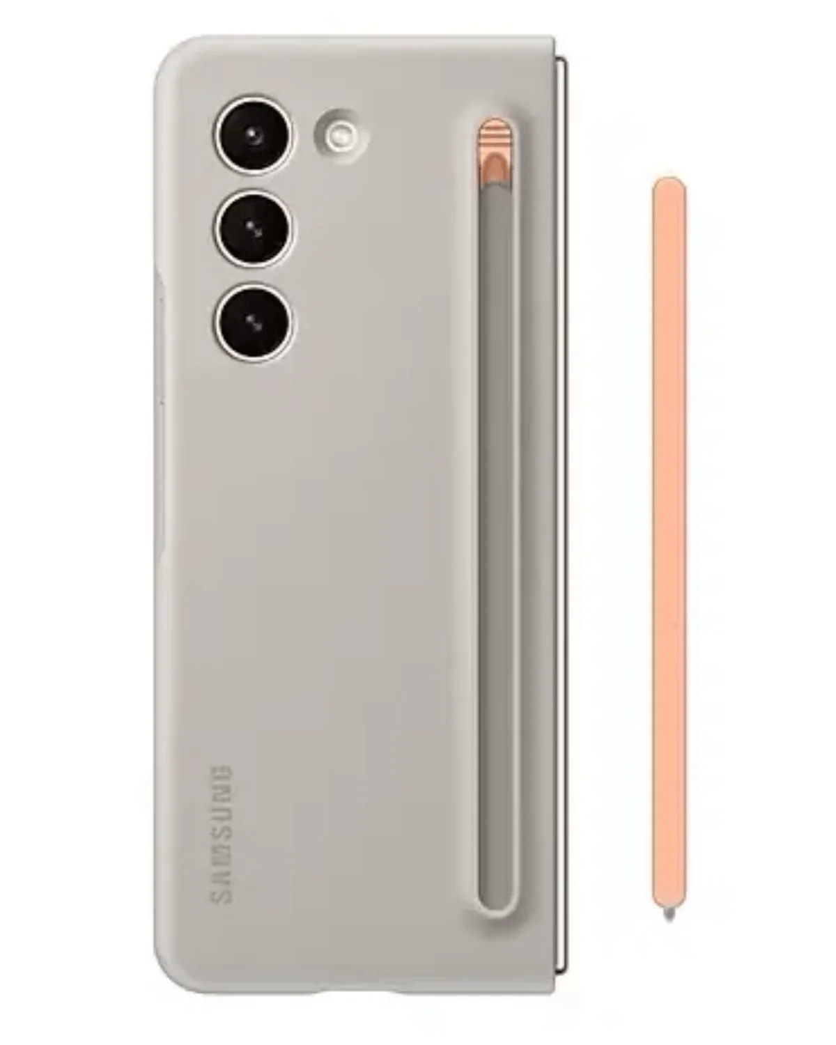 Samsung Ef-Of94Pcuegww Slim S Pen Case Telefoonhoesje Samsung Galaxy Z Fold 5 Zand