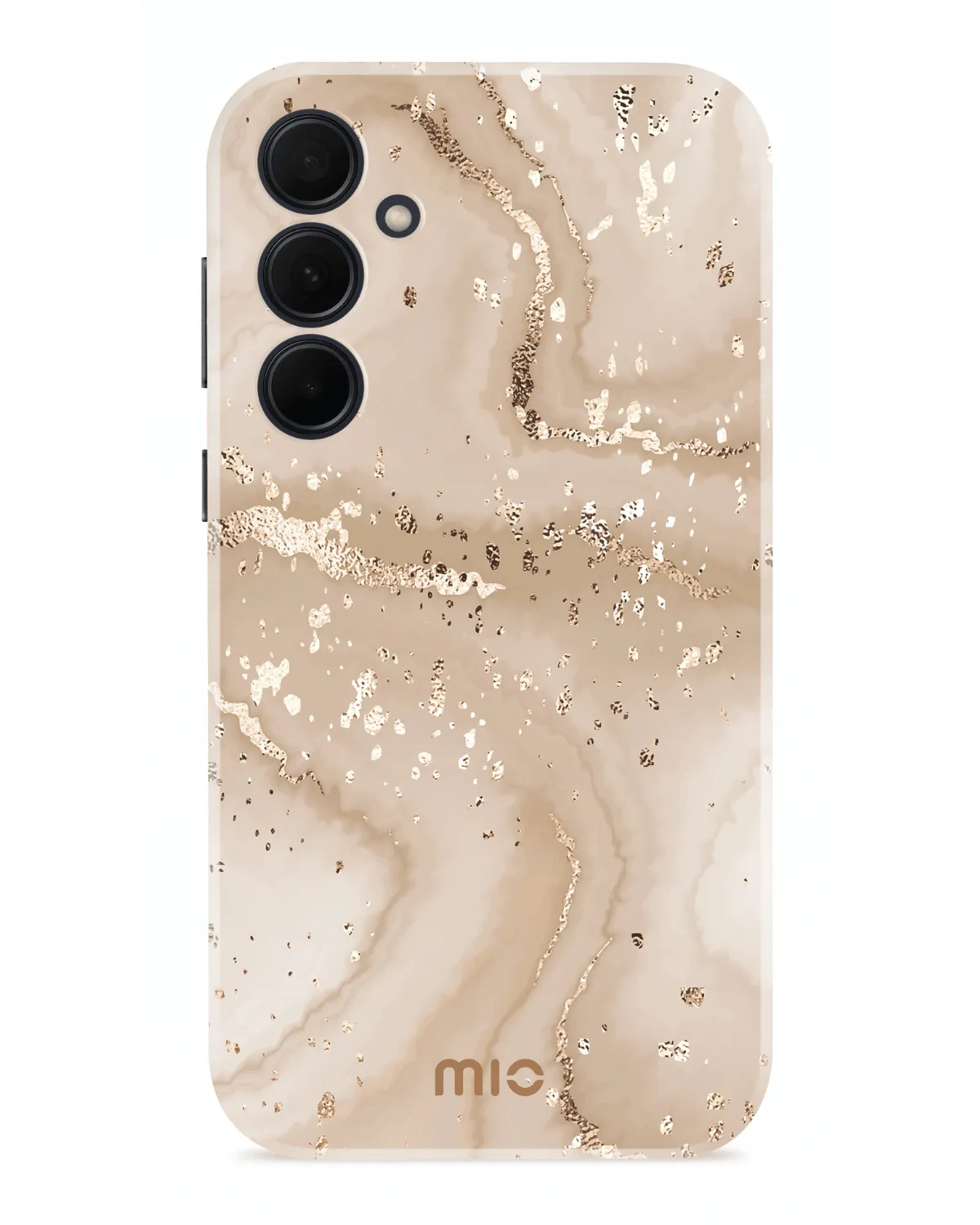 Mio By Mobilize Mio Gold Marble Magsafe Compatibel Telefoonhoesje Samsung A35 5G Zand Goud