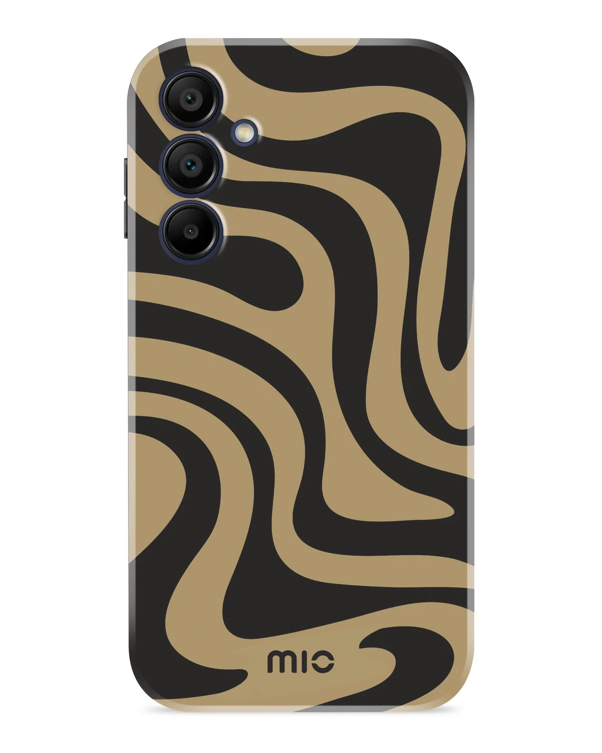 Mio By Mobilize Mio Swirl Magsafe Compatibel Telefoonhoesje Samsung A15 4G-5G Zwart Bruin