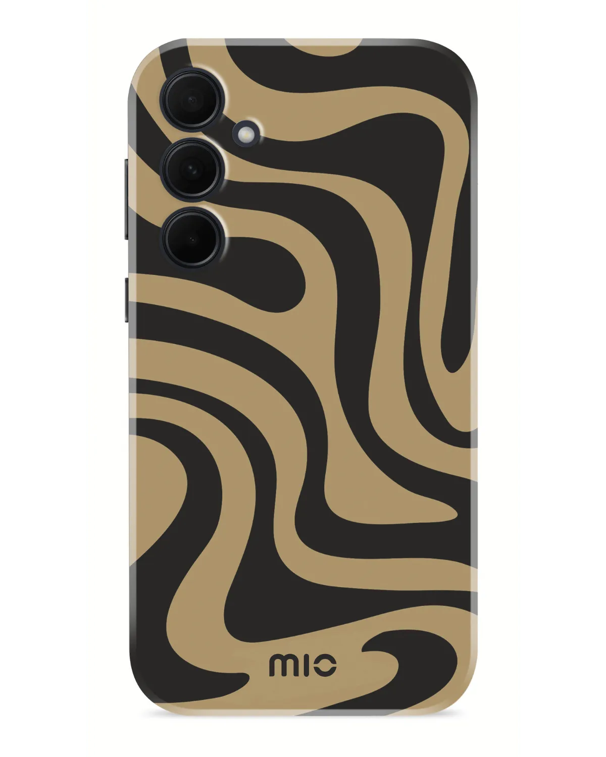 Mio By Mobilize Mio Swirl Magsafe Compatibel Telefoonhoesje Samsung A35 5G Zwart Bruin