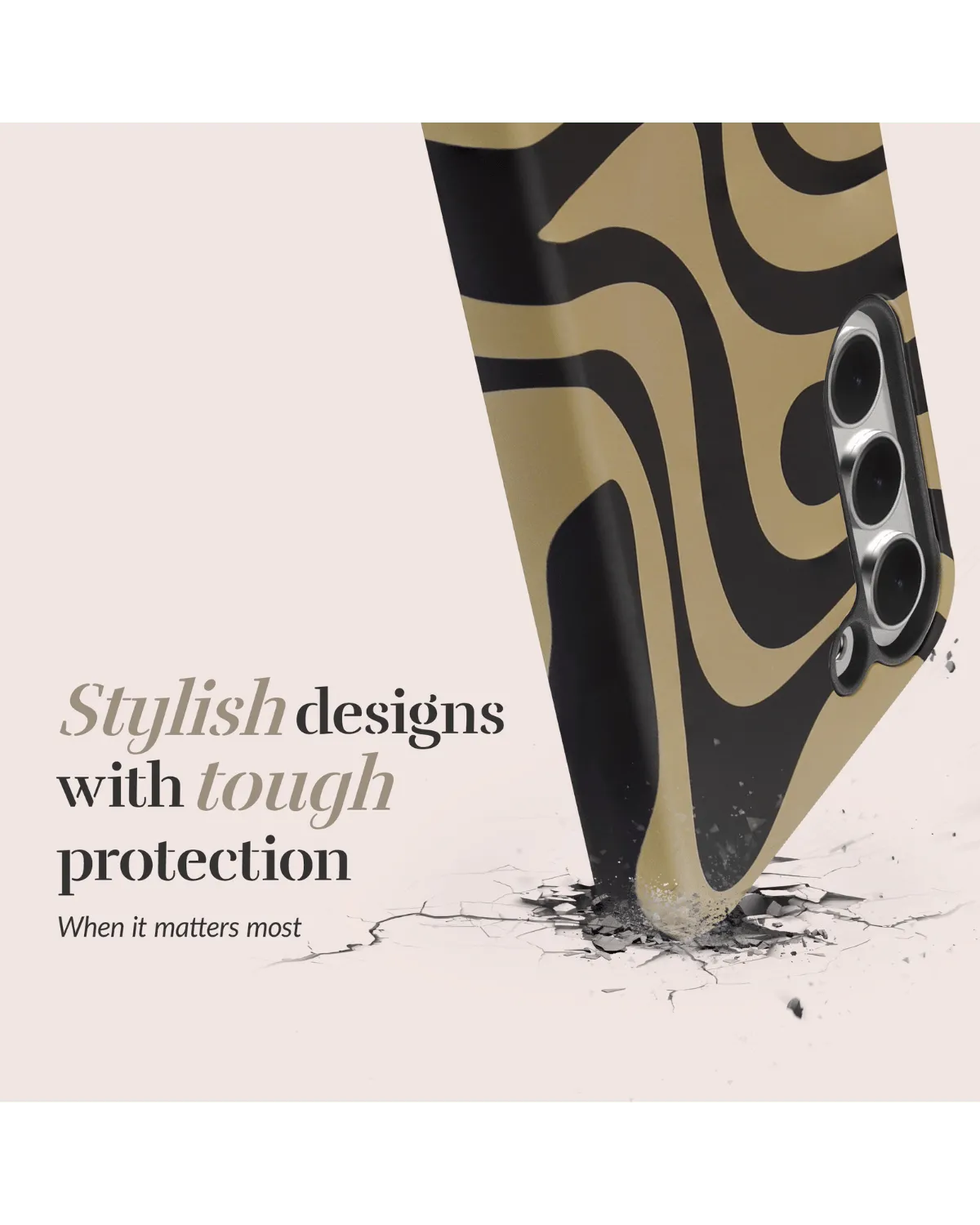 Mio By Mobilize Mio Swirl Magsafe Compatibel Telefoonhoesje Samsung A35 5G Zwart Bruin