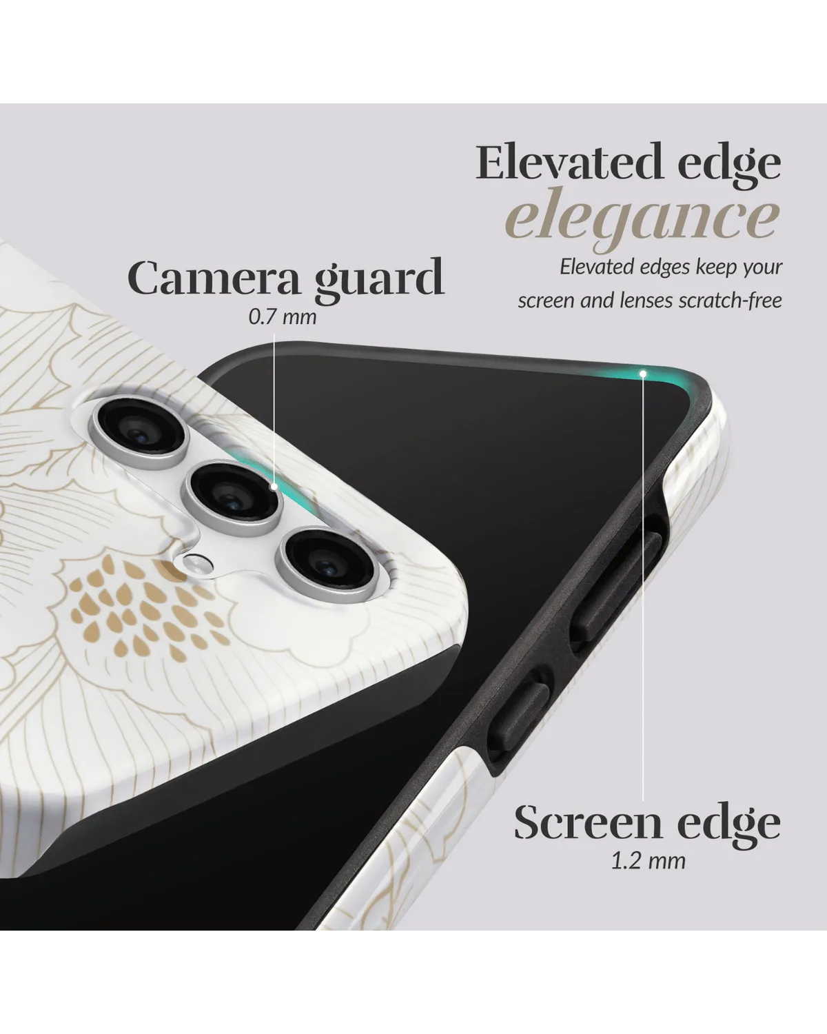 Mio By Mobilize Mio White Roses Magsafe Compatibel Telefoonhoesje Samsung S24 Fe 5G Wit