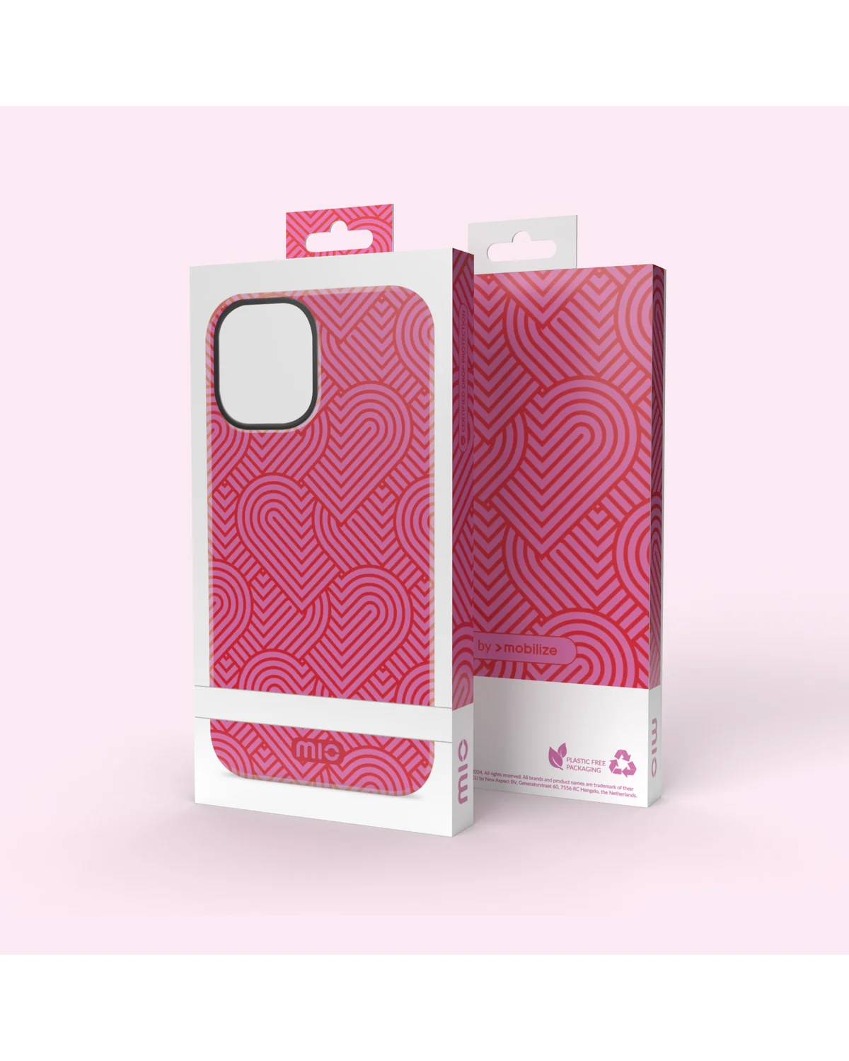 Mio By Mobilize Mio Wild Hearts Magsafe Compatibel Telefoonhoesje Samsung A25 5G Roze