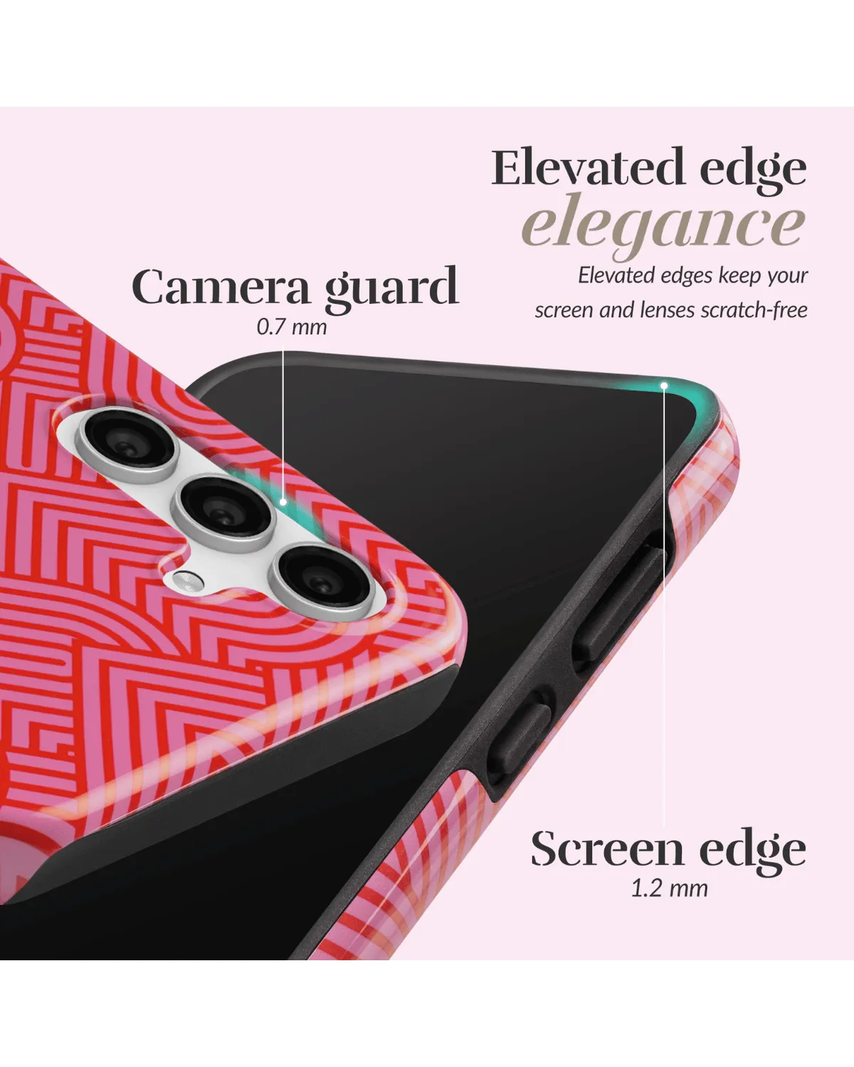 Mio By Mobilize Mio Wild Hearts Magsafe Compatibel Telefoonhoesje Samsung A35 5G Roze