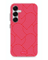 Mio By Mobilize Wild Hearts telefoonhoesje voor Samsung Galaxy S25 5G, roze design met hartpatroon.