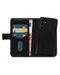 Zwart 2-in-1 wallet hoesje van Mobilize voor Samsung Galaxy A55 5G met ruimte voor pasjes en briefgeld