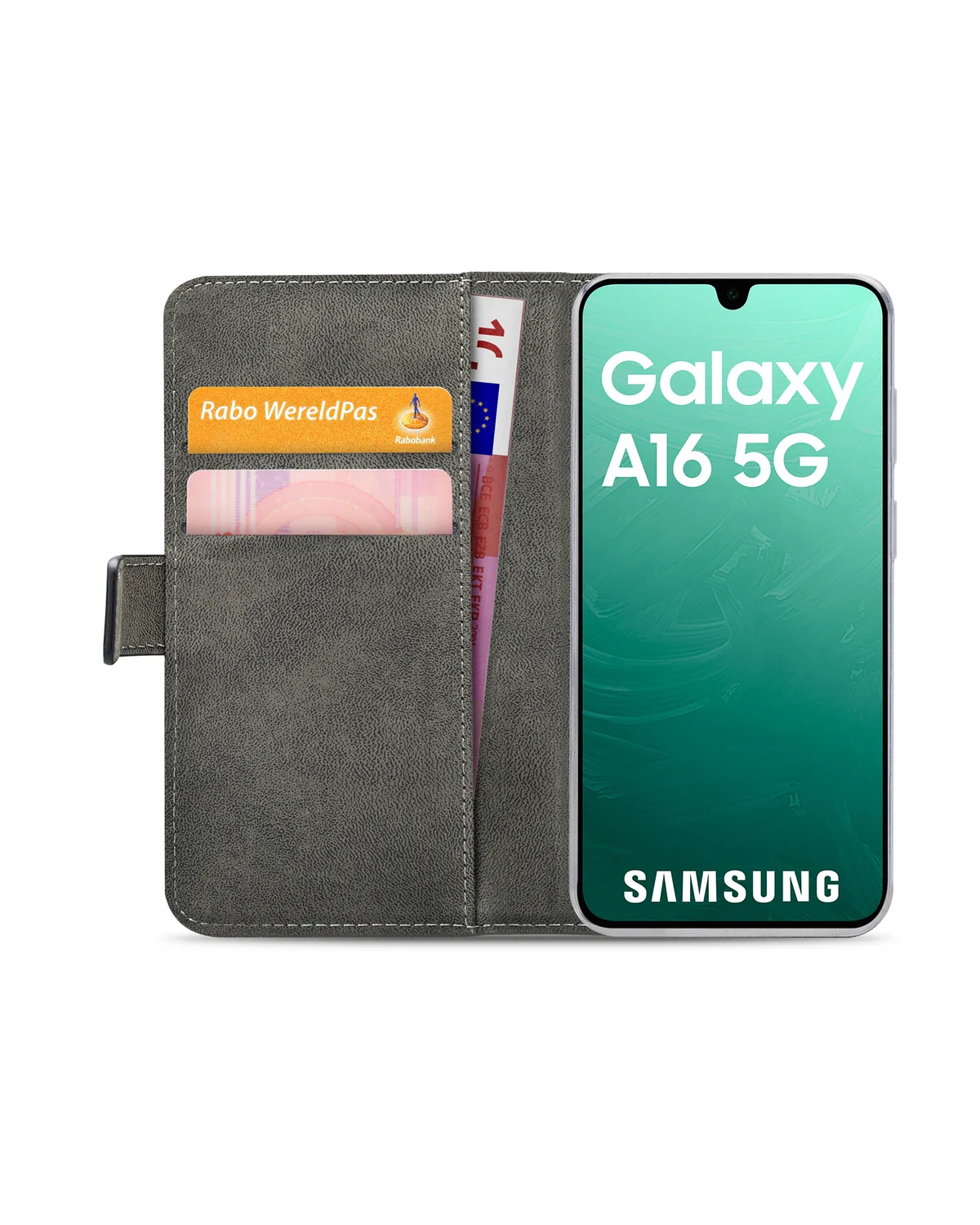 Mobilize Classic Gelly Wallet Book Case Telefoonhoesje Samsung Galaxy A16 4G-5G Zwart