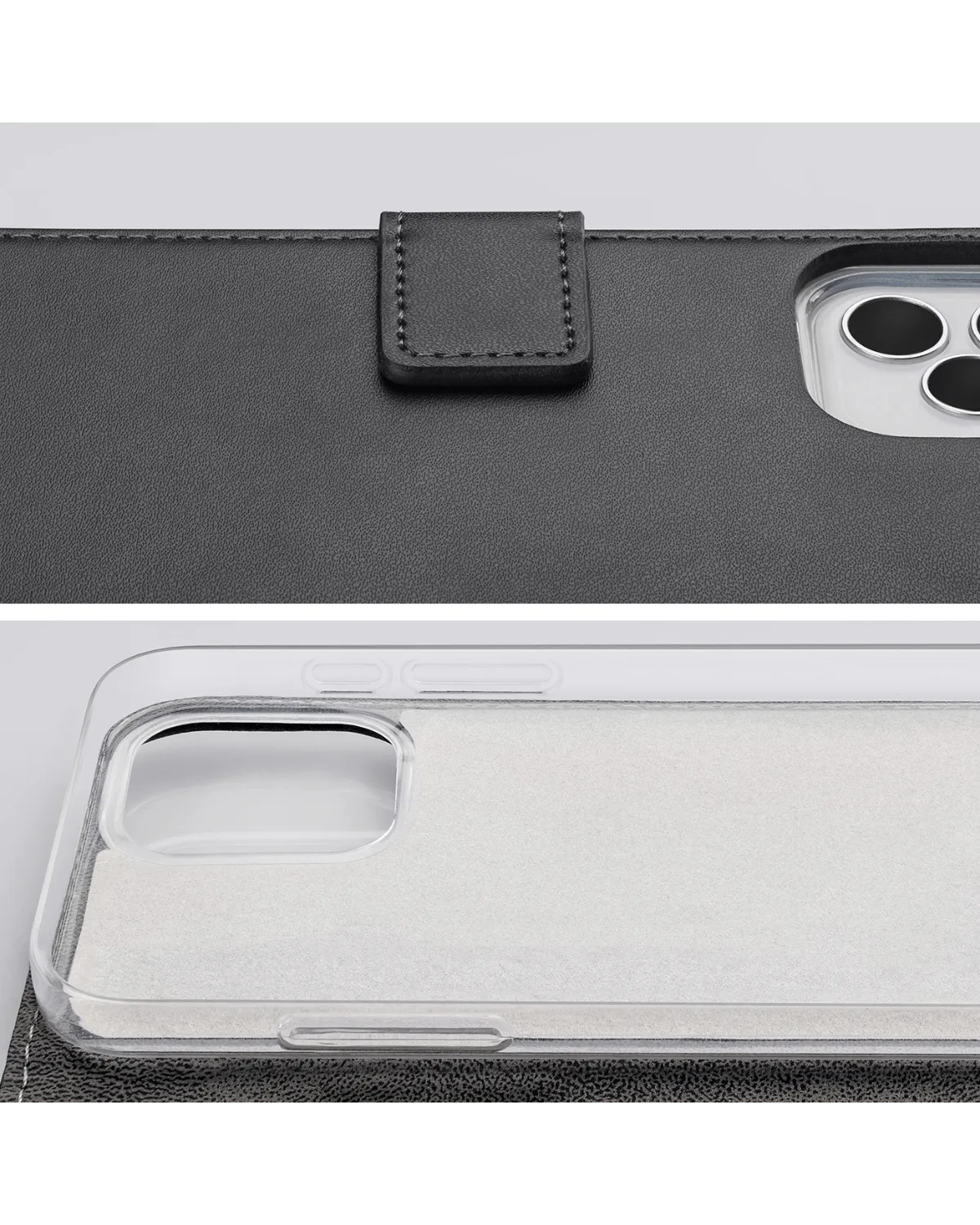 Magnetische sluiting en zachte binnenvoering van de Mobilize Classic Gelly Wallet Case, extra bescherming voor de Samsung Galaxy S24 5G.