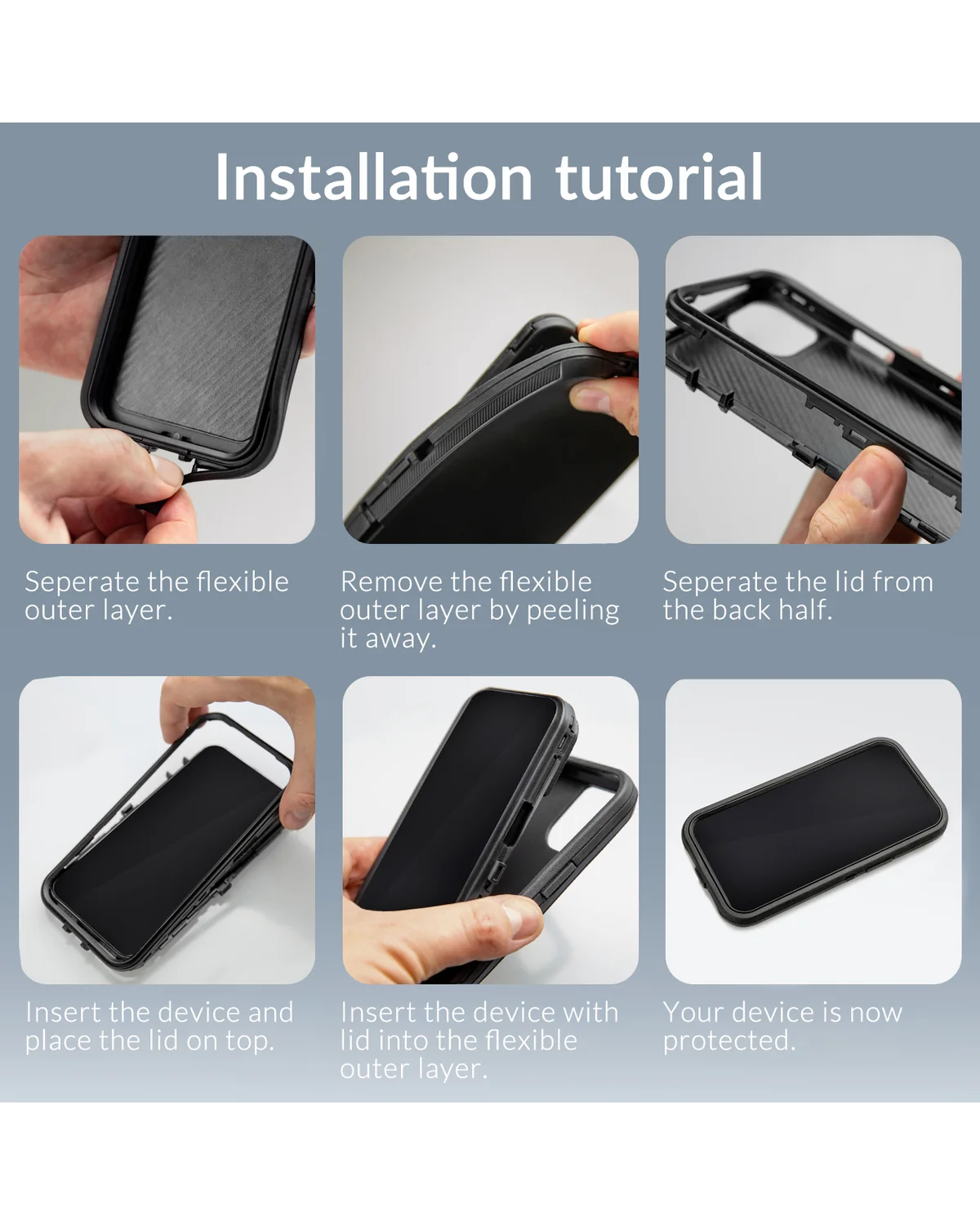 Mobilize Defender Case Telefoonhoesje Samsung Galaxy A16 4G-5G Zwart