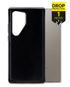 Matzwarte Mobilize Extreme Tough Case voor Samsung Galaxy S23 Ultra, met valbestendige bescherming tot 1 meter.
