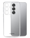 Transparante Mobilize Gelly Case voor Samsung Galaxy S25, flexibel en dun ontwerp met camera-uitsparing.