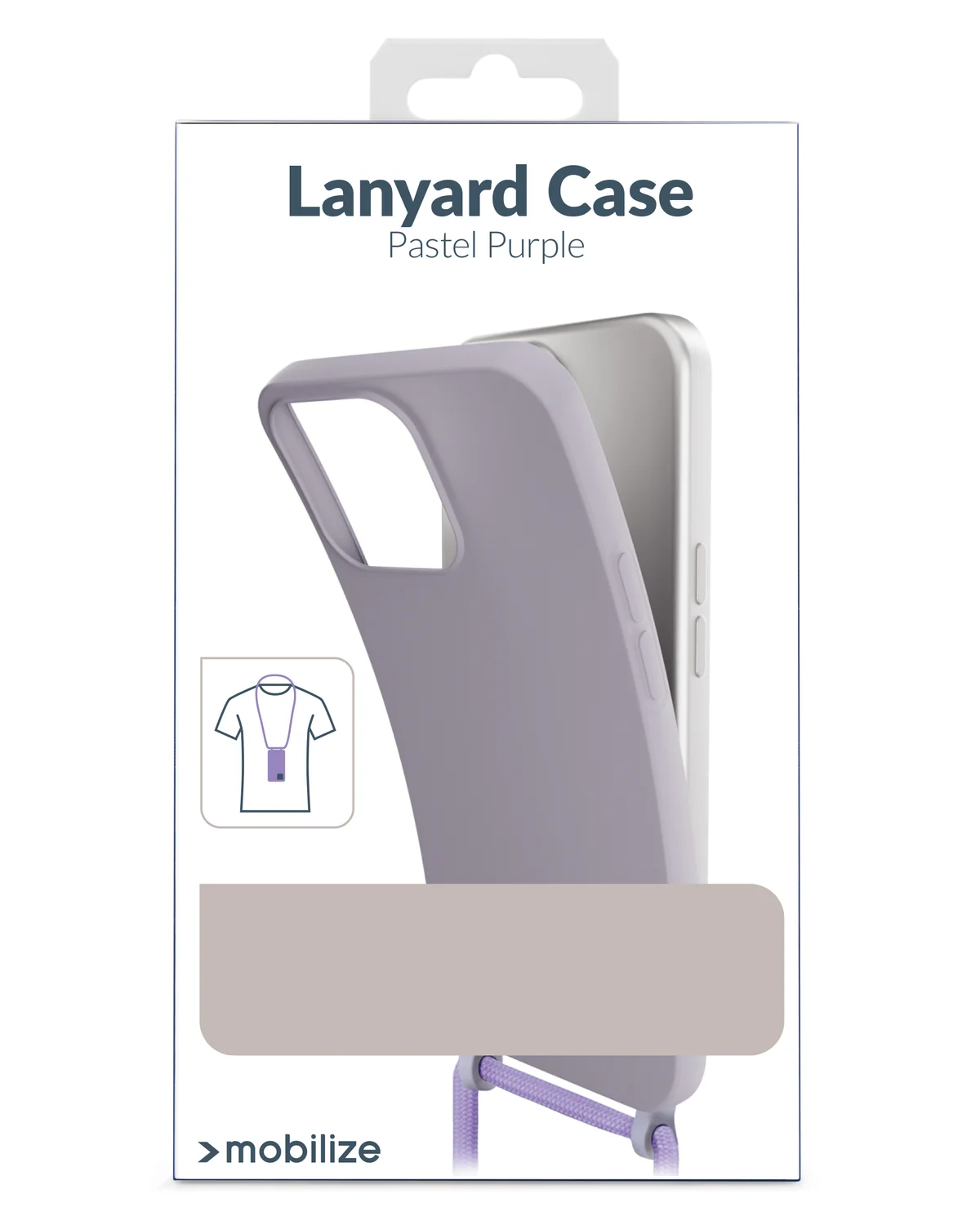 Mobilize Lanyard Gelly Case Telefoonhoesje Samsung Galaxy A25 5G Pastel Paars