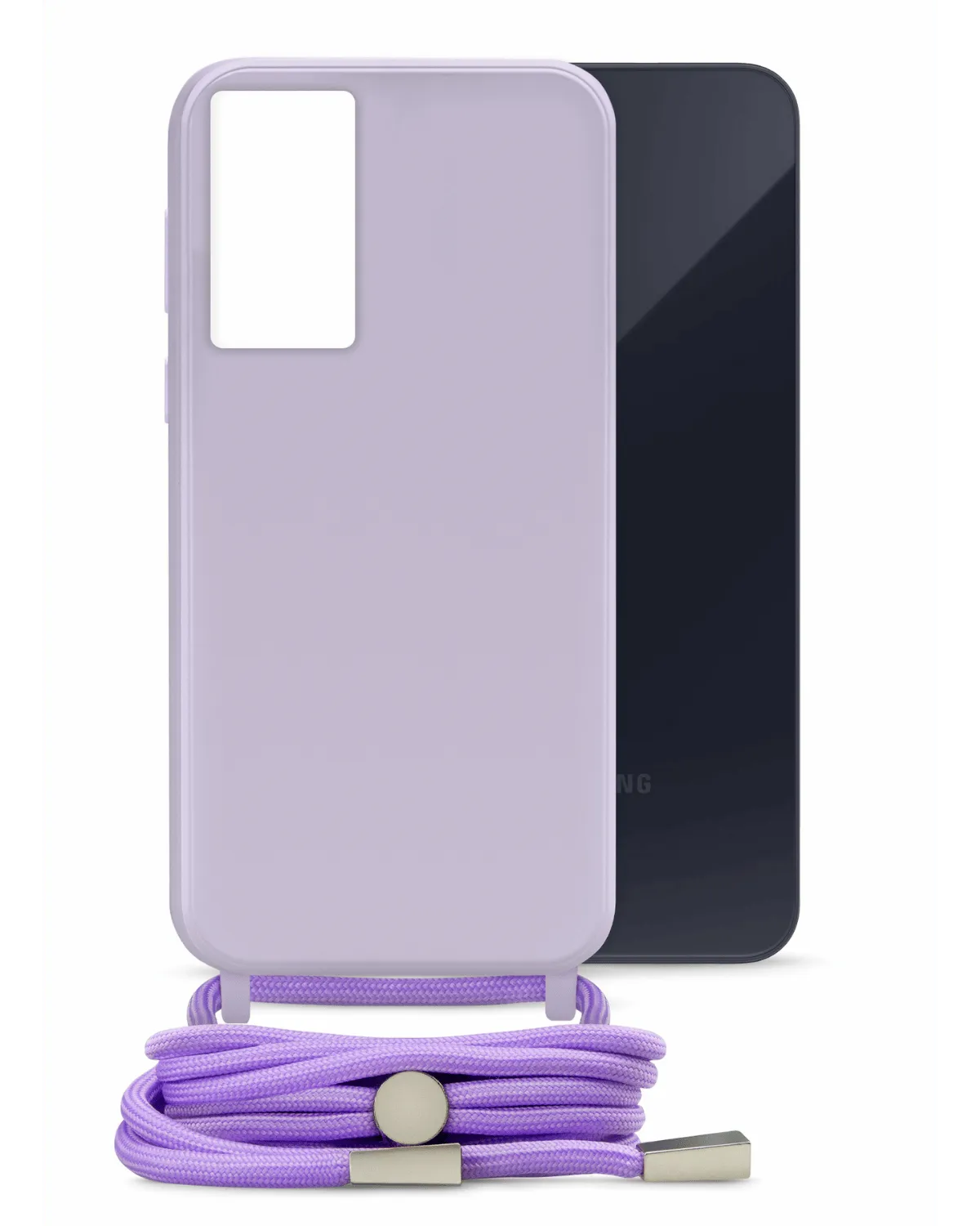 Mobilize Lanyard Gelly Case Telefoonhoesje Samsung Galaxy A35 5G Pastel Paars