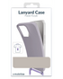 Verpakking van pastel paarse Mobilize Lanyard Case voor Samsung Galaxy A55 5G, met koord voor om de nek.