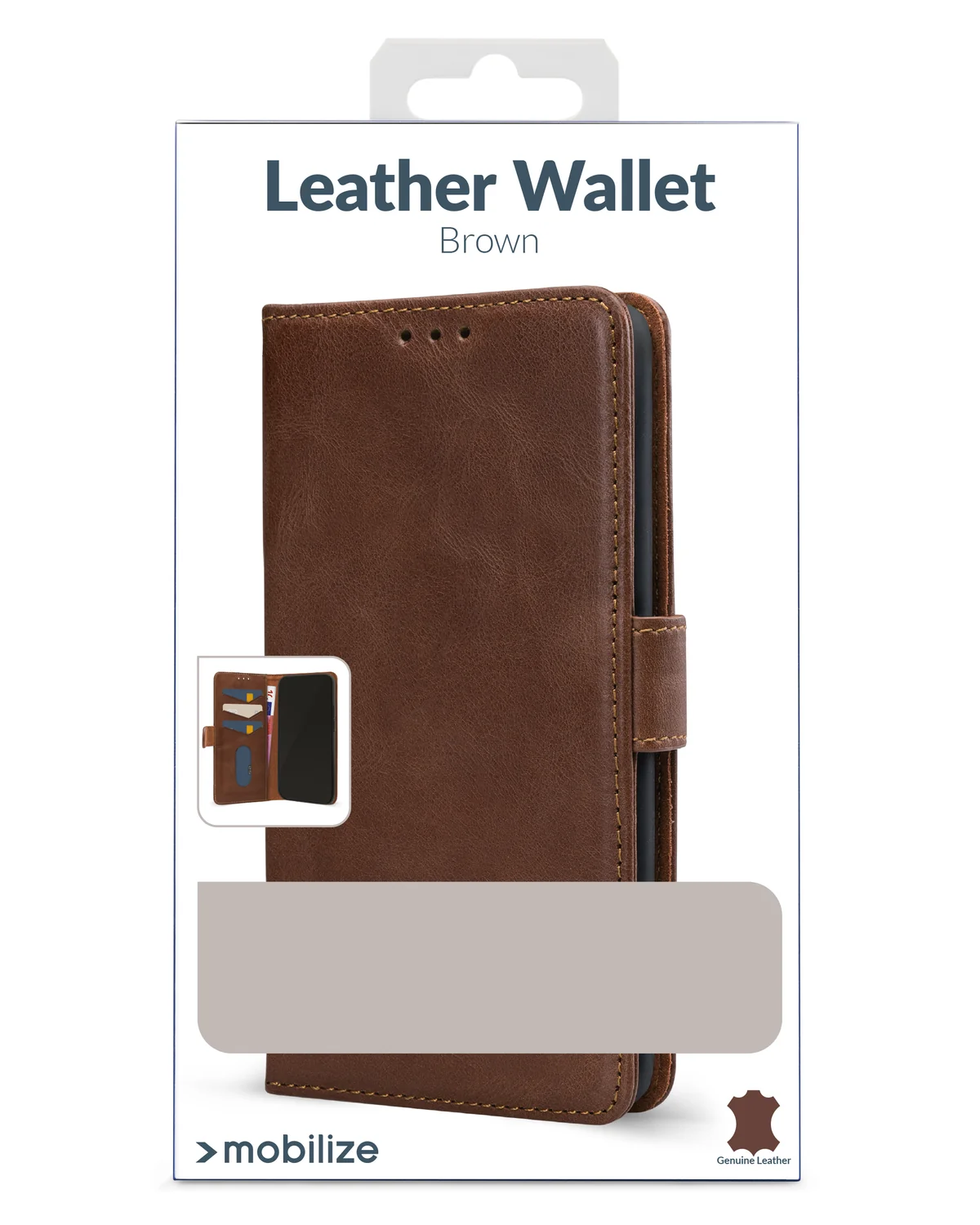 Mobilize Leather Wallet Case Telefoonhoesje Samsung Galaxy A16 4G-5G Bruin
