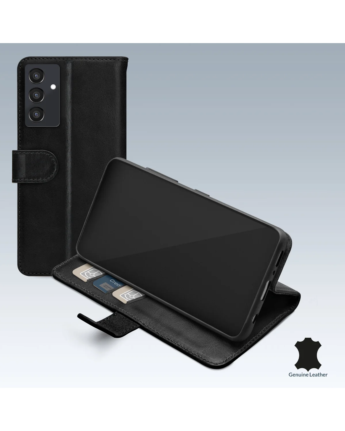 Mobilize Leather Wallet Case Telefoonhoesje Samsung Galaxy A25 5G Zwart