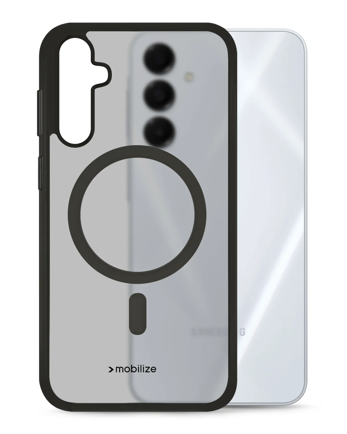 Mobilize Magsafe Compatibel Hybride Case Telefoonhoesje Samsung Galaxy A16 4G-5G Zwart