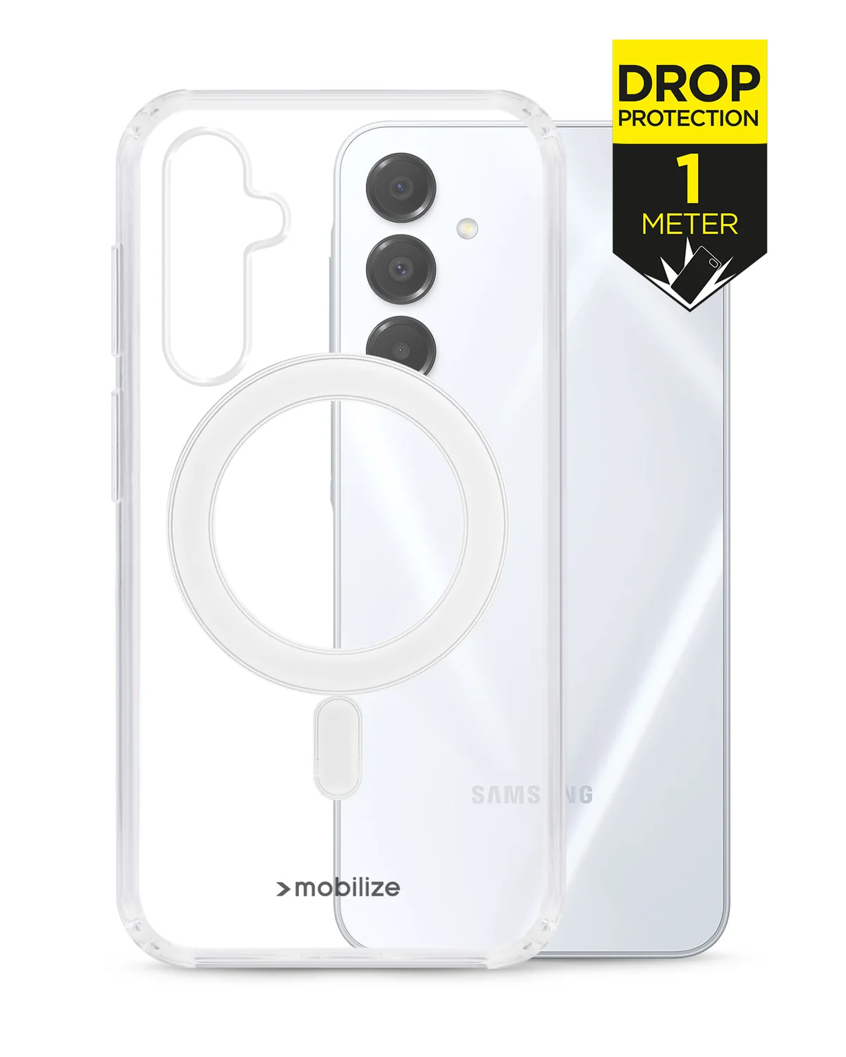 Mobilize Magsafe Compatibel Naked Protection Case Telefoonhoesje Samsung Galaxy A16 4G-5G Transparant