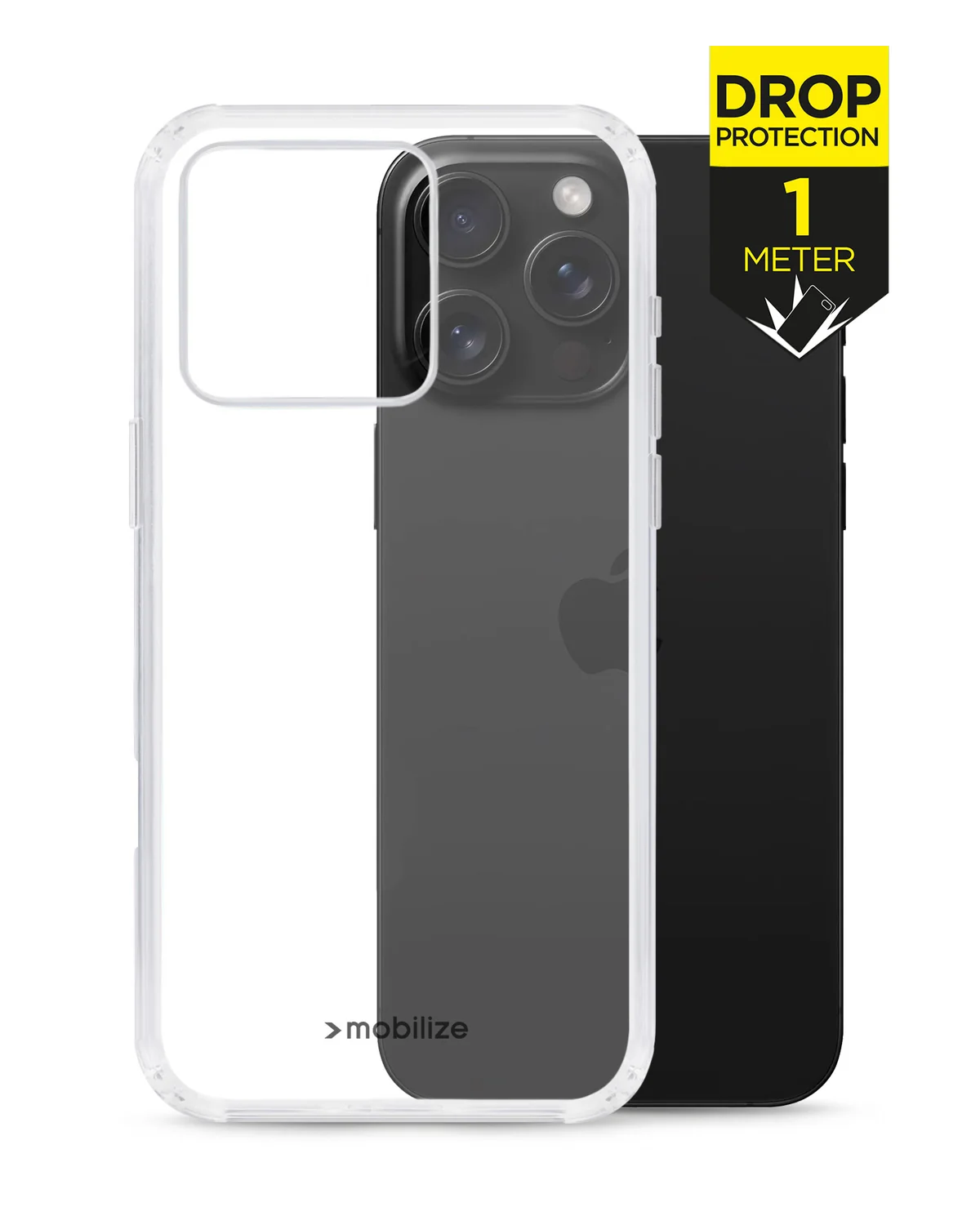 Mobilize Naked Protection Case Telefoonhoesje Apple iPhone 16 Pro Max Transparant