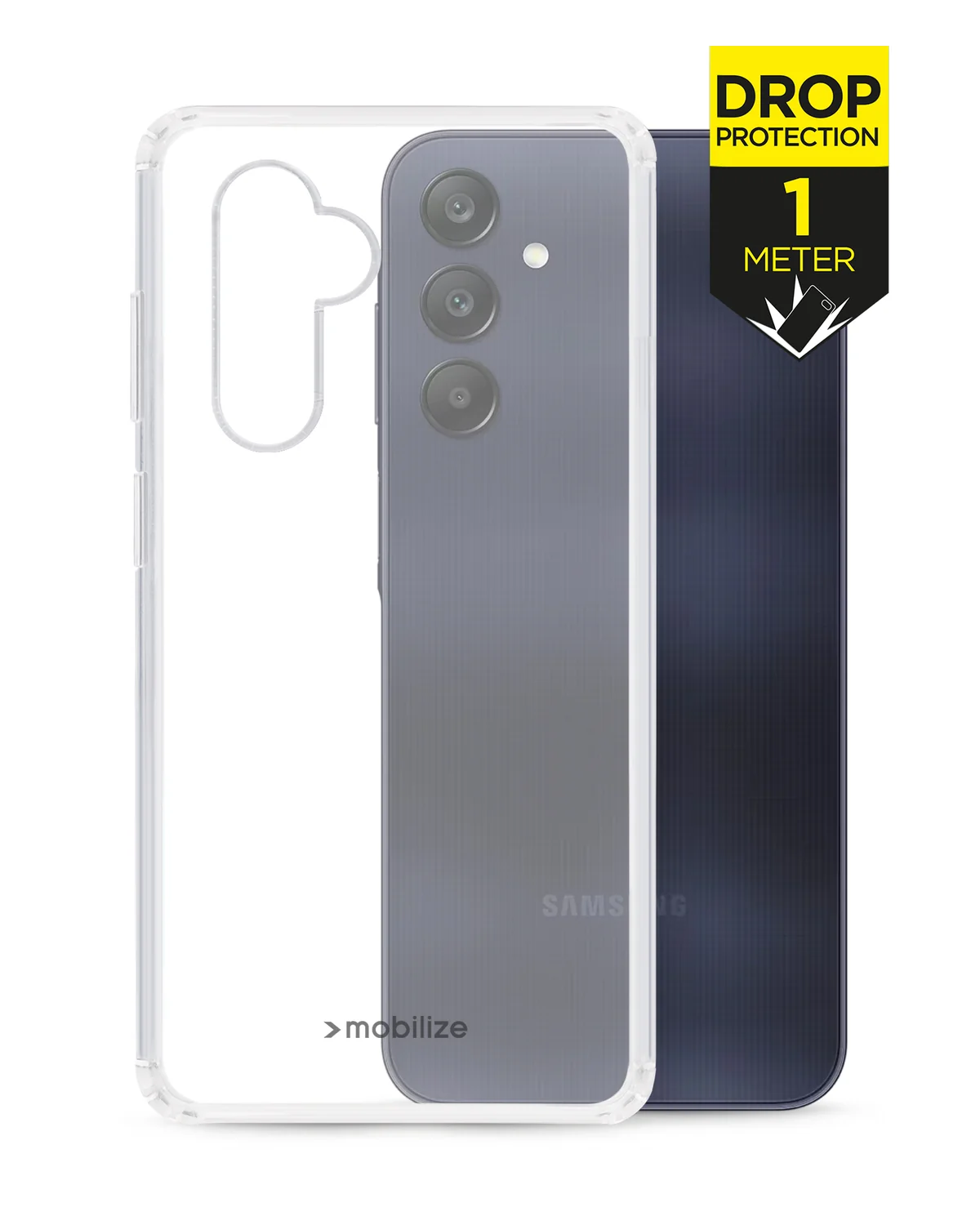 Mobilize Naked Protection Case Telefoonhoesje Samsung Galaxy A25 5G Transparant