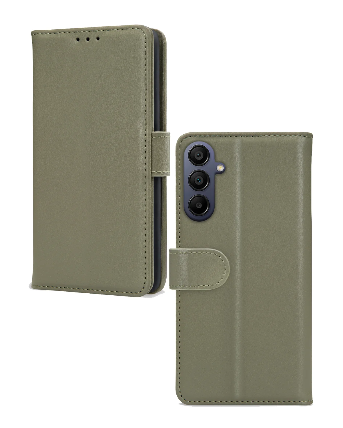 Mobilize Premium Gelly Wallet Book Case Telefoonhoesje Samsung Galaxy A15 4G-5G Groen
