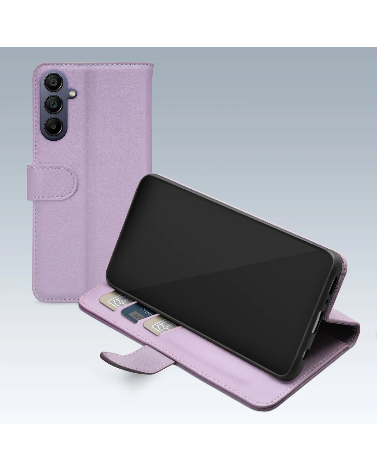 Mobilize Premium Gelly Wallet Book Case Telefoonhoesje Samsung Galaxy A15 4G-5G Paars