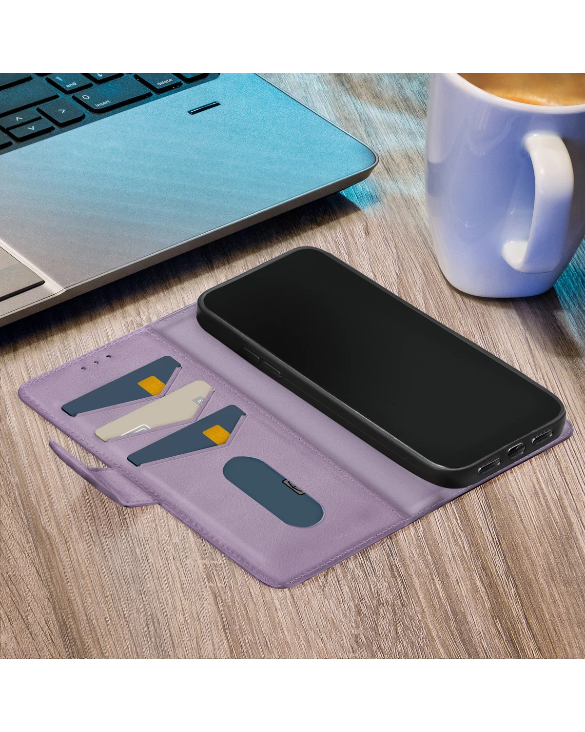 Mobilize Premium Gelly Wallet Book Case Telefoonhoesje Samsung Galaxy A15 4G-5G Paars