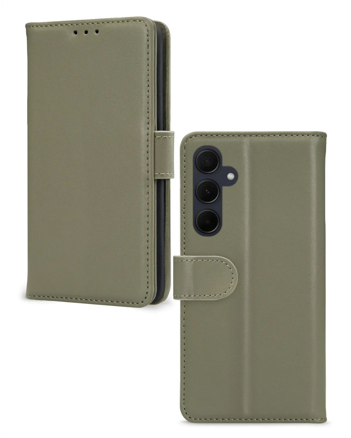 Mobilize Premium Gelly Wallet Book Case Telefoonhoesje Samsung Galaxy A35 5G Groen