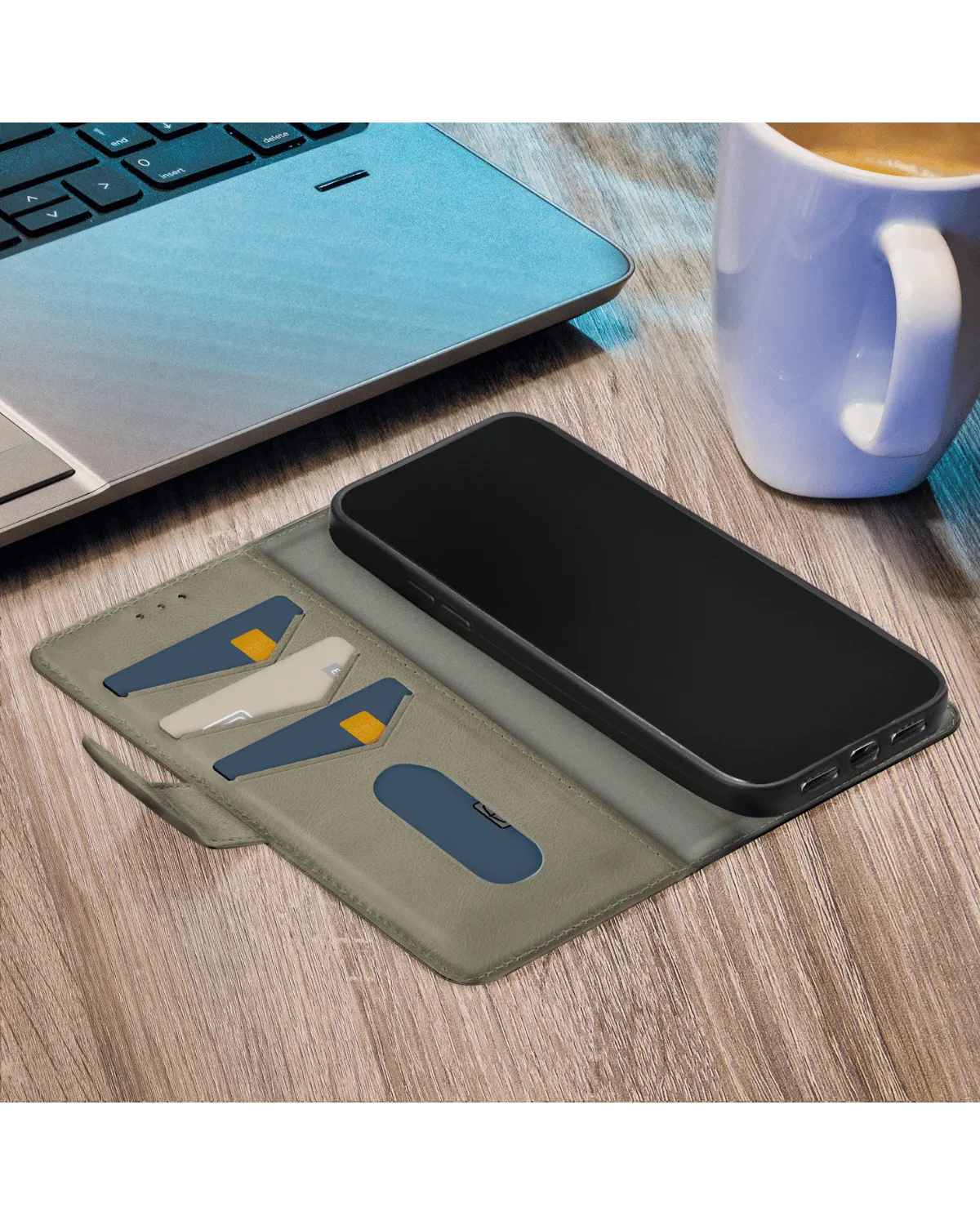 Mobilize Premium Gelly Wallet Book Case Telefoonhoesje Samsung Galaxy A35 5G Groen