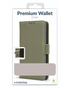 Verpakking van de Mobilize Premium Wallet Book Case in groen, compatibel met Samsung Galaxy S24 Plus.