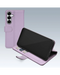 Paarse Mobilize Premium Gelly Wallet Book Case voor Samsung Galaxy S25 5G, met kaarthouders en magnetische sluiting.
