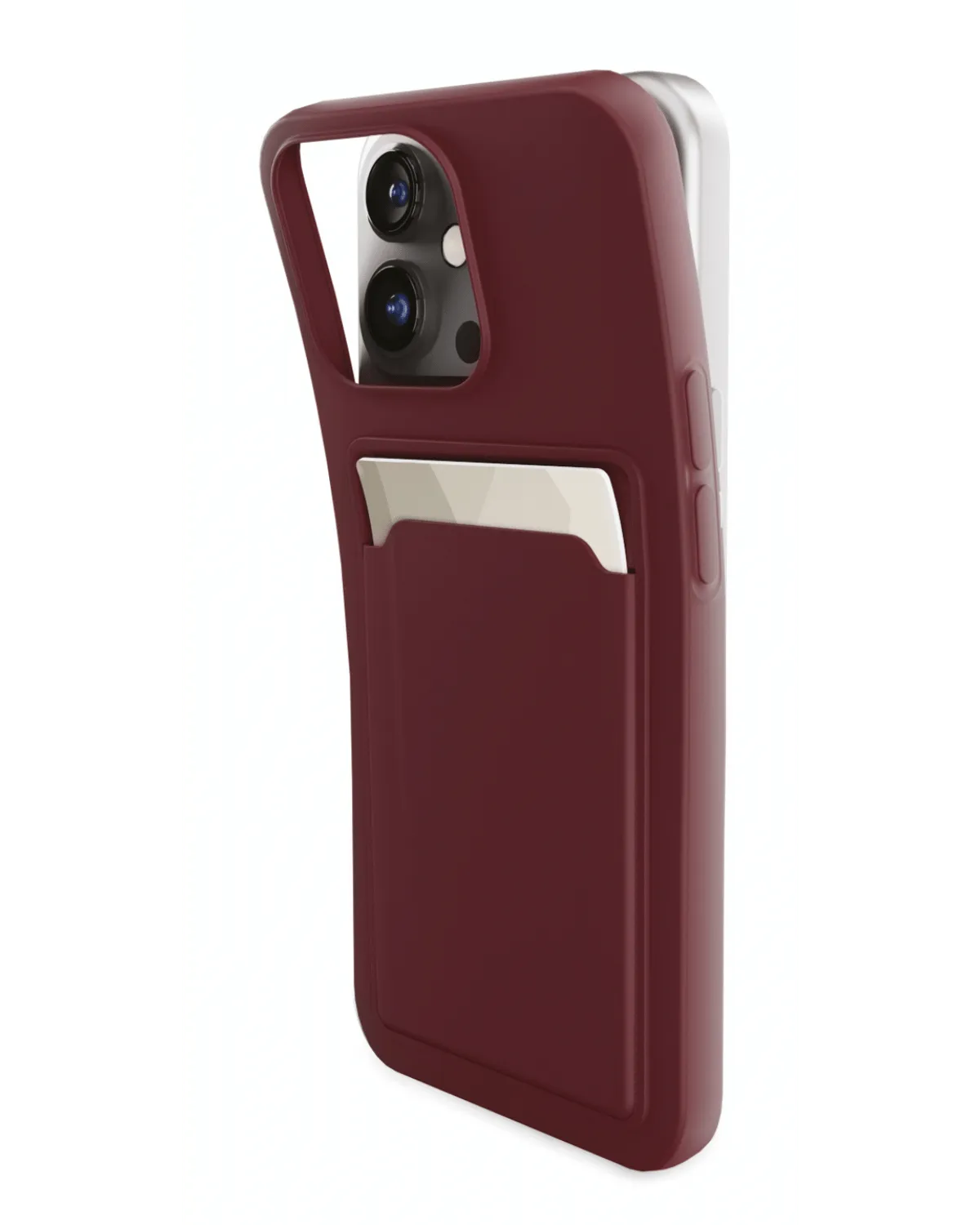 Mobilize Rubber Gelly Card Case Soft Telefoonhoesje Samsung Galaxy S24 Plus 5G Mat Bordeaux Rood