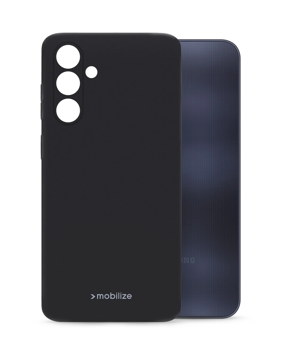 Mobilize Rubber Gelly Case Soft Telefoonhoesje Samsung-Galaxy A25 5G Mat Zwart