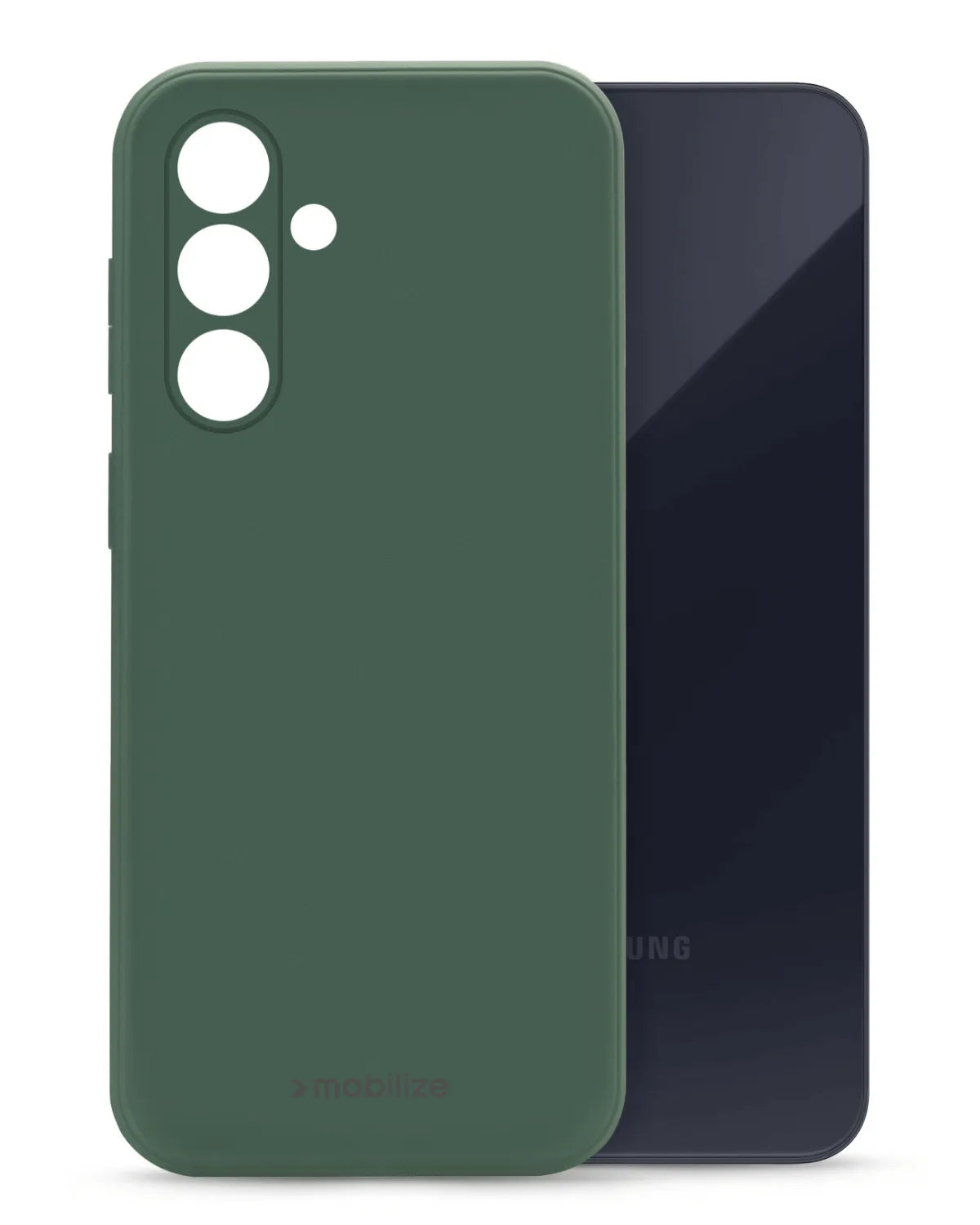 Mobilize Rubber Gelly Case Soft Telefoonhoesje Samsung-Galaxy A35 5G Mat Groen