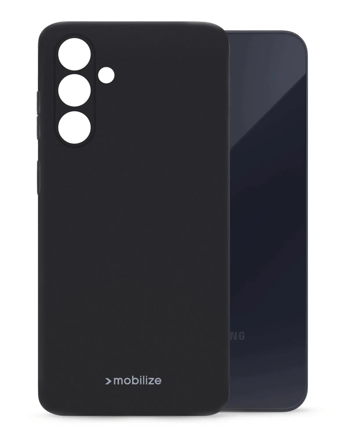 Mobilize Rubber Gelly Case Soft Telefoonhoesje Samsung-Galaxy A35 5G Mat Zwart