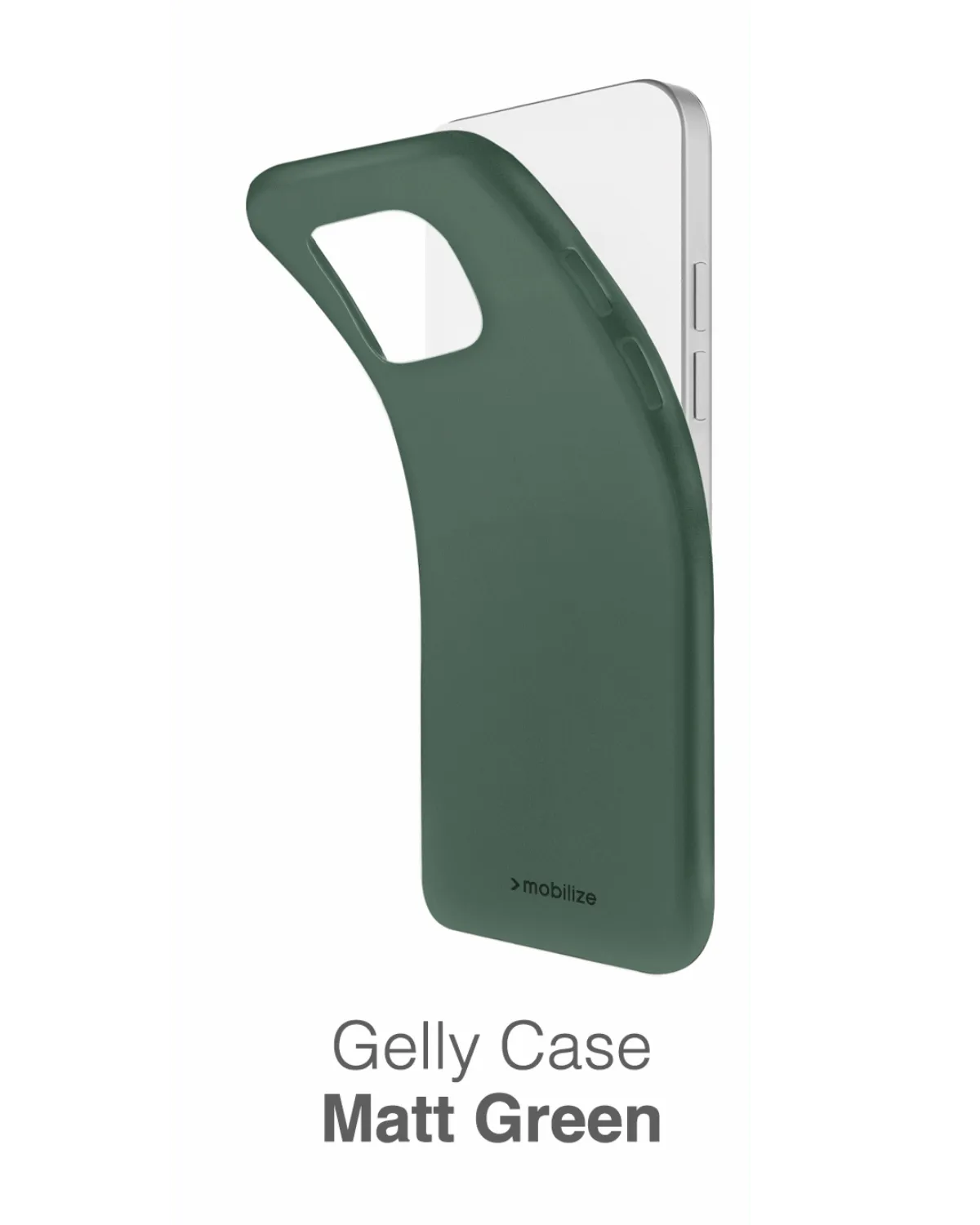 Flexibele mat groene Mobilize Gelly Case, past perfect om de Samsung Galaxy S24 Plus 5G voor optimale bescherming.