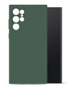 Matgroen Mobilize Gelly Case voor Samsung Galaxy S23 Ultra, met nauwkeurige camera-uitsparingen.