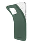 Buigzame matgroene Mobilize Gelly Case voor Samsung Galaxy S23 Ultra, toont flexibele pasvorm.