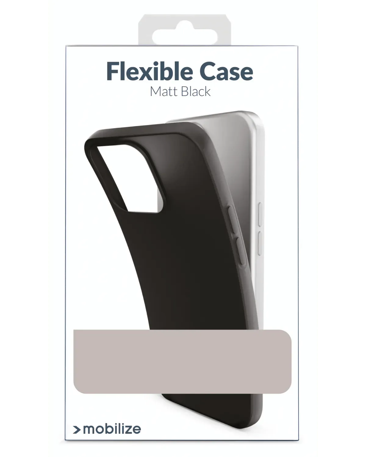 Verpakking van de Mobilize Rubber Gelly Case voor Samsung Galaxy S25 5G, met slank en mat zwart ontwerp.