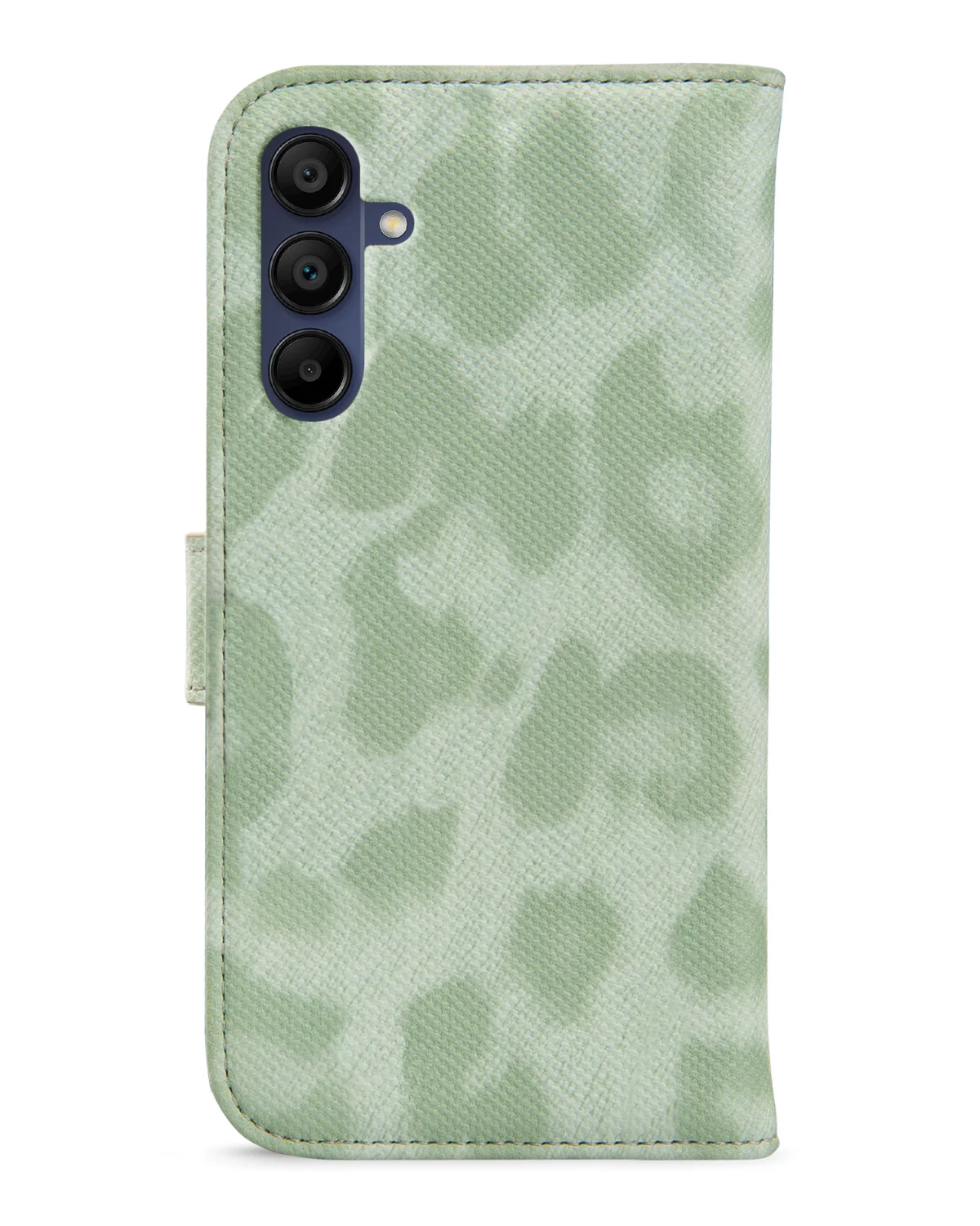 My Style Flex Wallet Telefoonhoesje Samsung Galaxy A15 4G-5G Leopard Groen