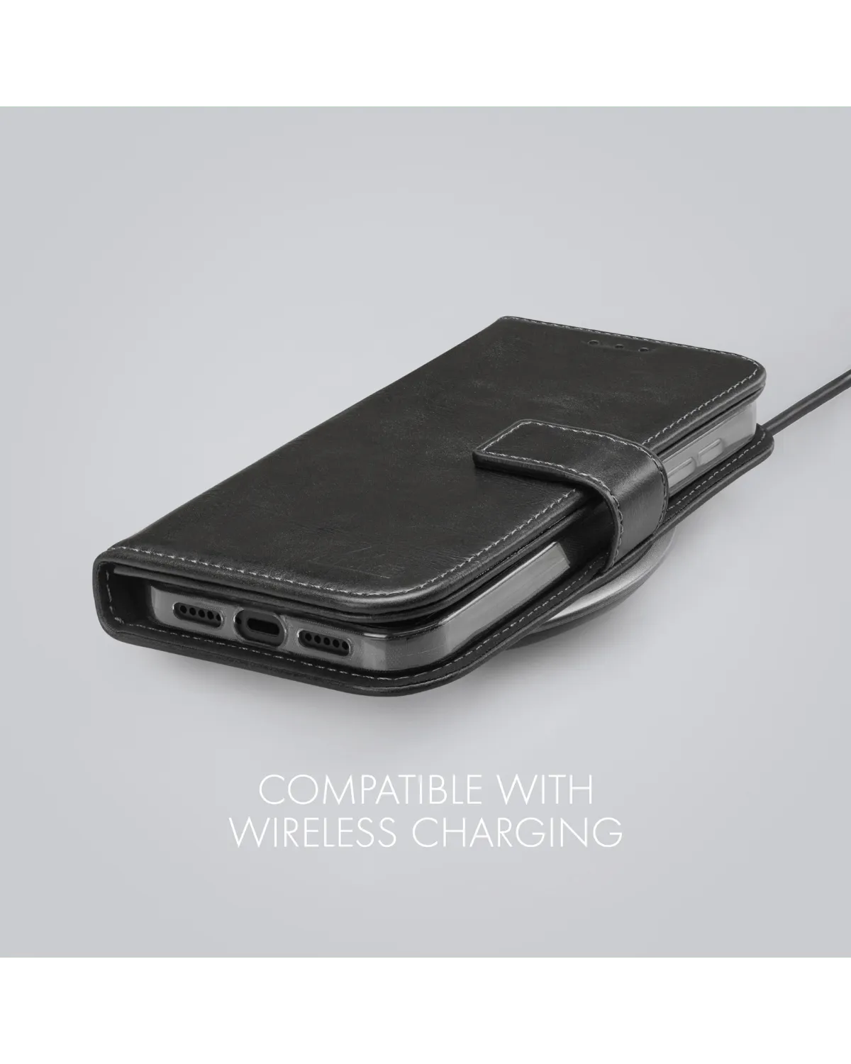 Draadloos opladen compatibel: My Style Flex Wallet case werkt met Qi-opladers voor Samsung Galaxy S24 5G.