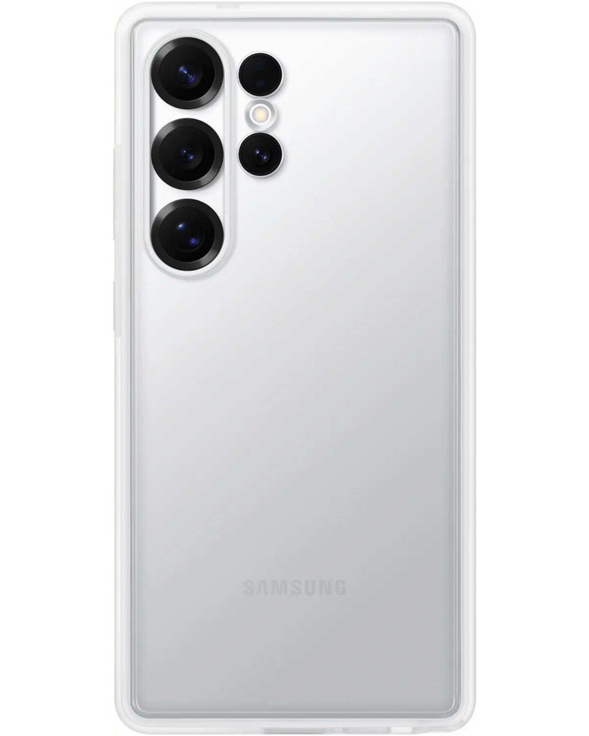 Transparante Samsung Flipsuite cover zonder design, passend voor de Galaxy S25 Ultra.