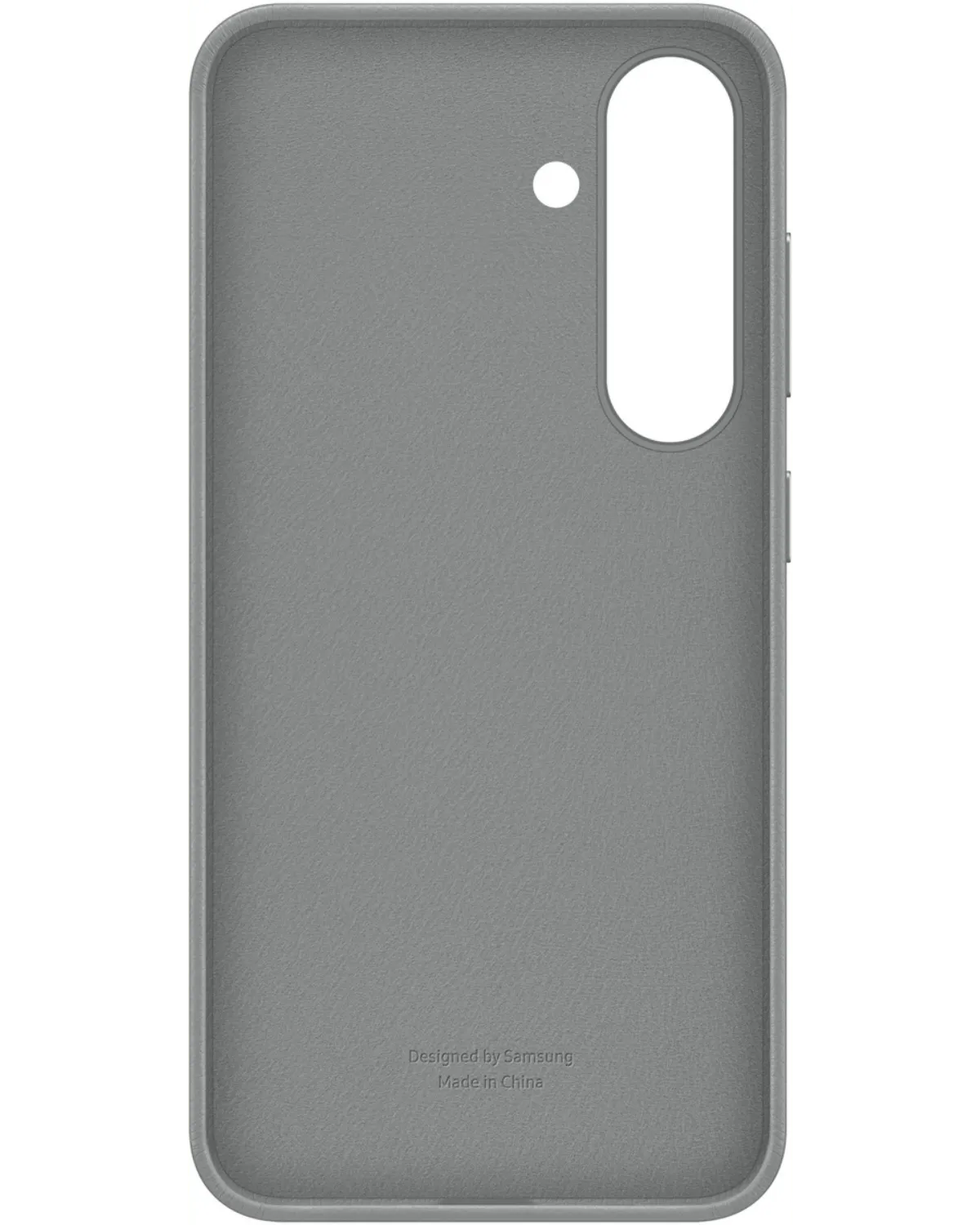 Binnenkant van de Samsung Kindsuit Case in grijs, met een zachte voering voor extra bescherming tegen krassen.