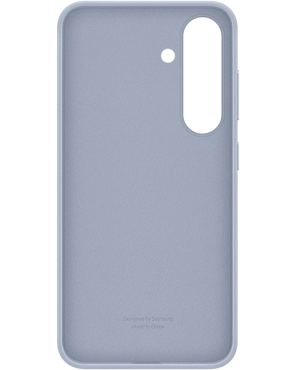 Binnenkant van de Samsung Kindsuit Case in lichtblauw, met een zachte voering voor extra bescherming tegen krassen.