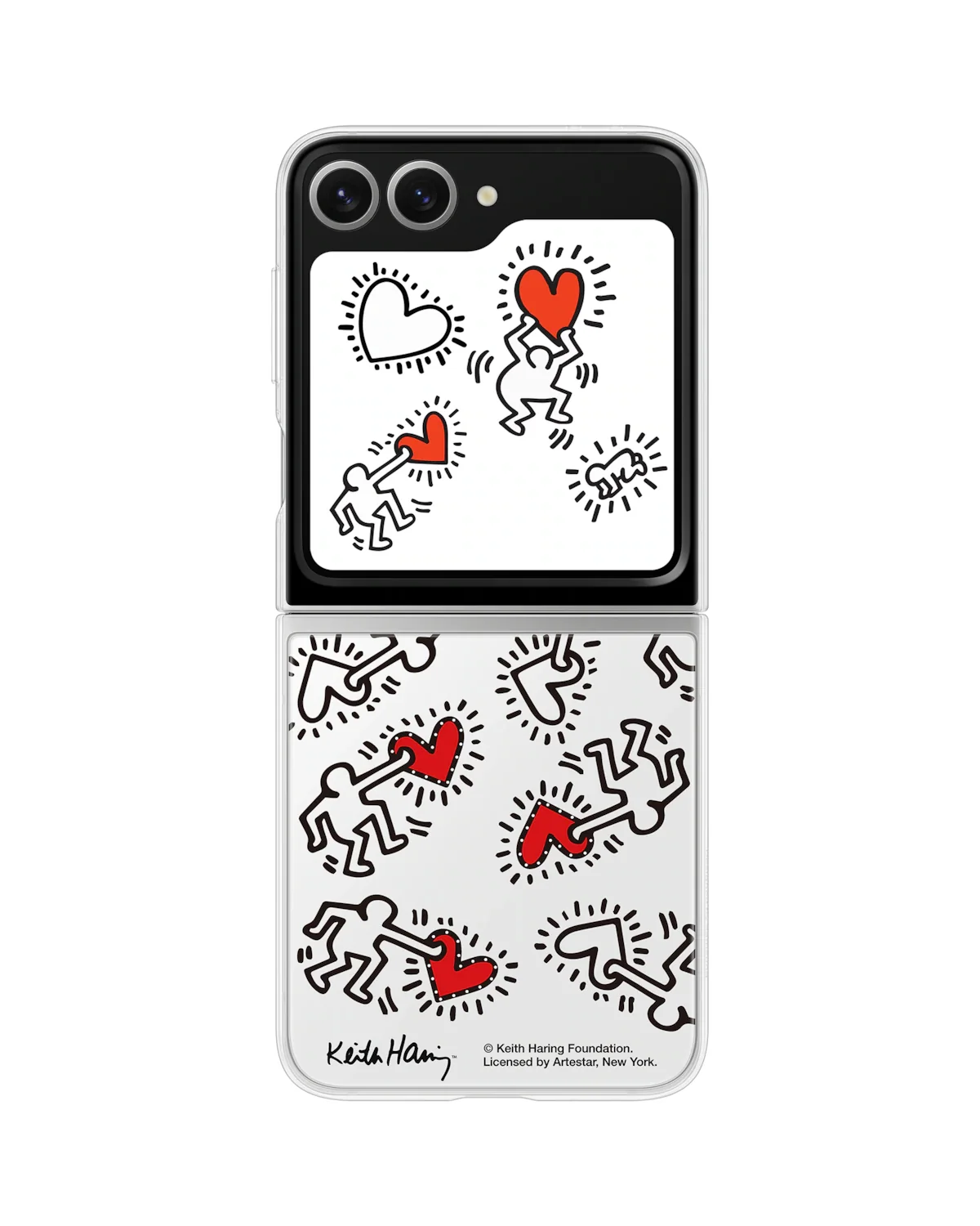 Samsung Ef-Zf741Cwegww Samsung Flipsuit Case Telefoonhoesje Galaxy Z Flip 6 Transparant-Wit