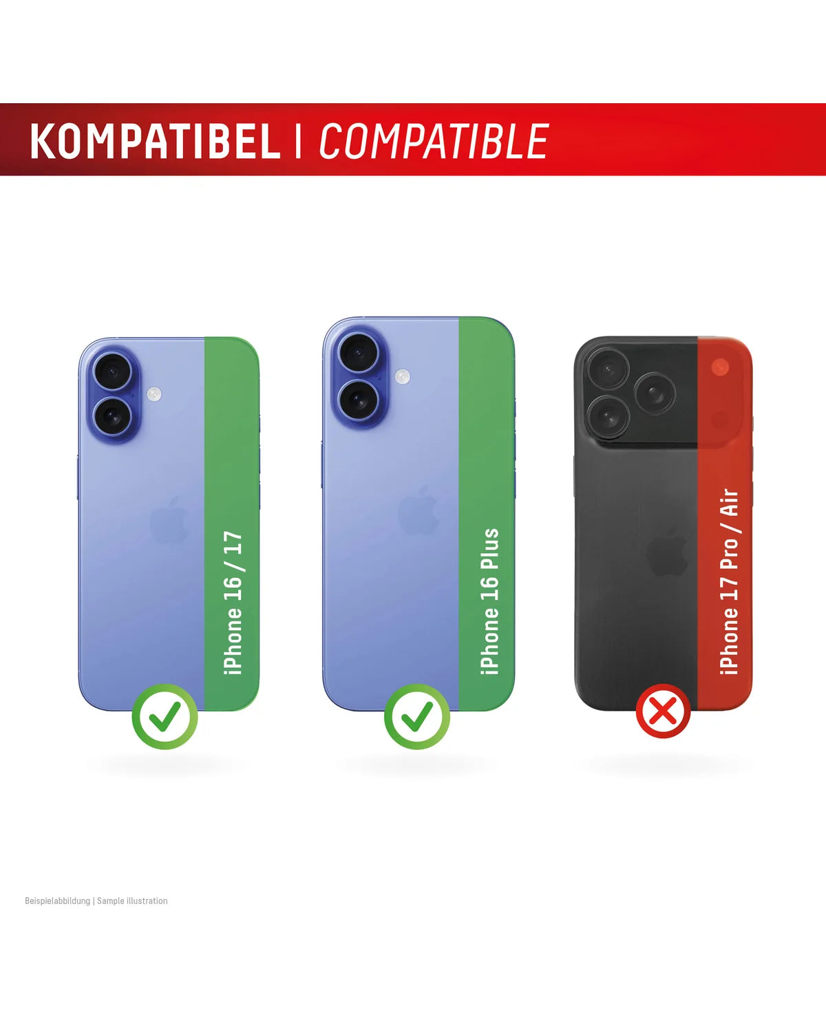 Displex CamGlass All-in-One Camera Screenprotector – Apple iPhone 16 / 16 Plus / 17