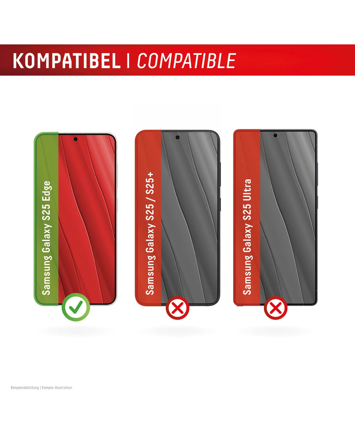 Displex Premium Glass Full Cover Screenprotector – Samsung Galaxy S25 Edge 5G