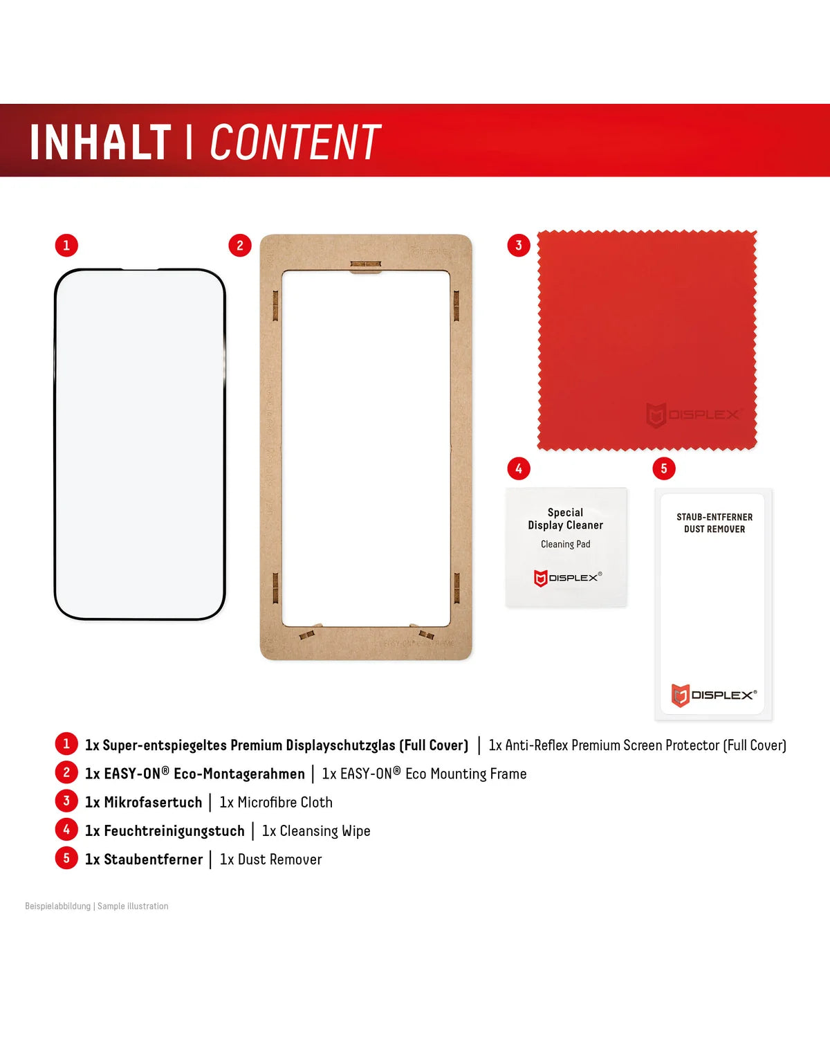 Displex Premium Glass Full Cover Anti-Reflex Screenprotector – Apple iPhone 16 Pro