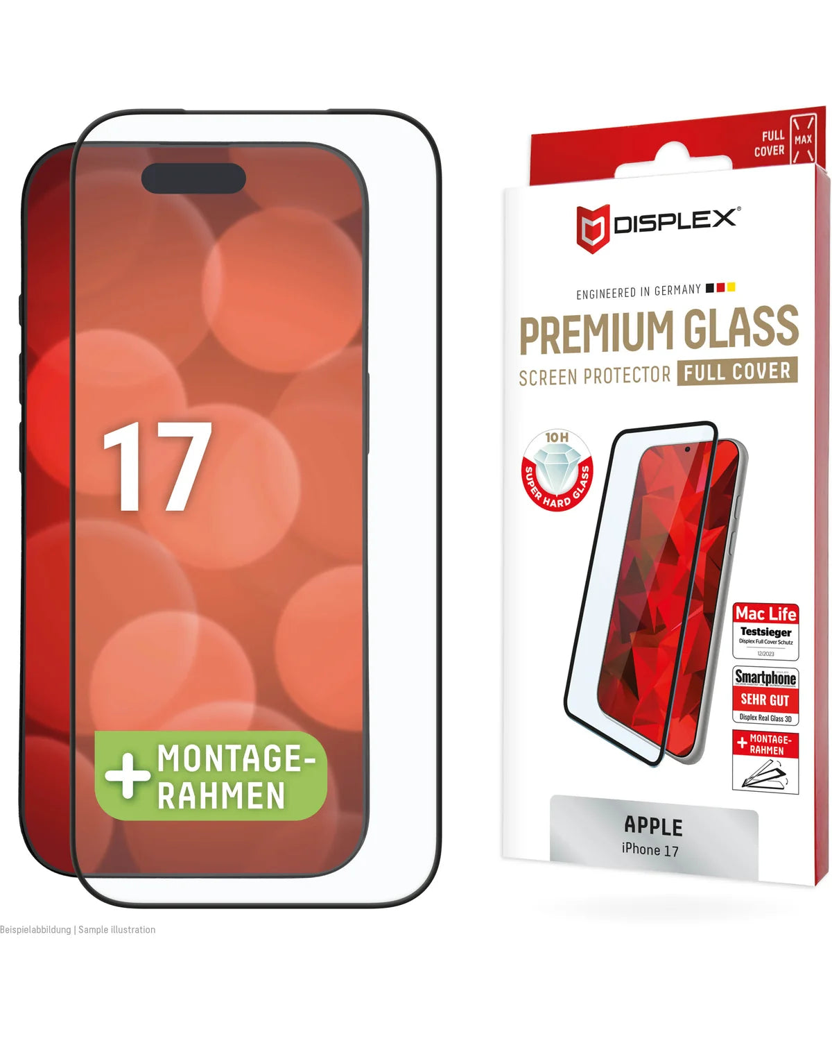 Displex Premium Glass Full Cover Anti-Reflex Screenprotector – Apple iPhone 17