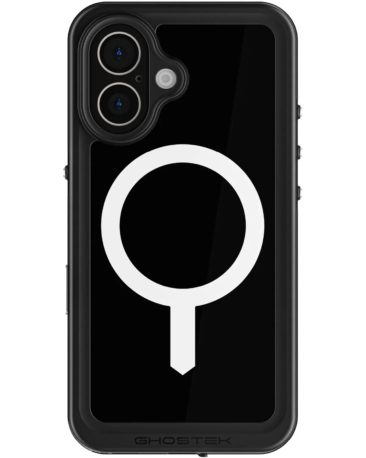 Ghostek Nautical Slim Waterproof MagSafe Case Telefoonhoesje Apple iPhone 16 Zwart